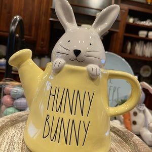 Rae Dunn Easter Yellow Bunny Water Pitcher NEW